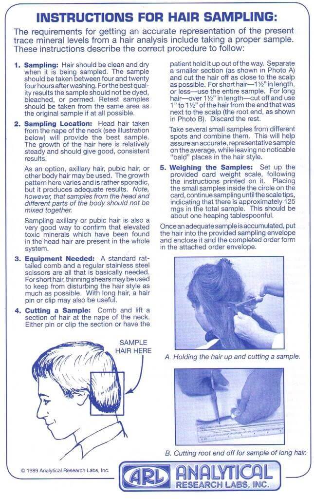Hair Cutting Instructions